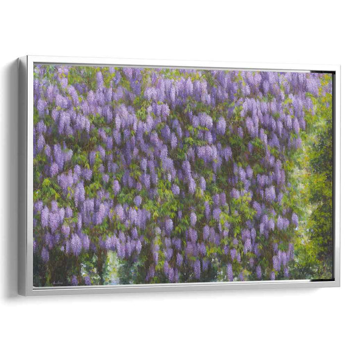 Lavender Dreams Dance: Impressionist Lavender Bloom Canvas Art Print