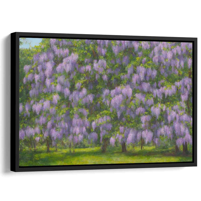 Purple Whispers: Impressionist Lavender Bloom Canvas Art Print
