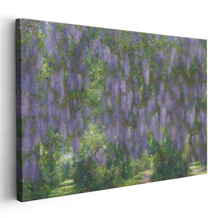 Scented Serenade: Lavender Wisteria Canvas Art Print