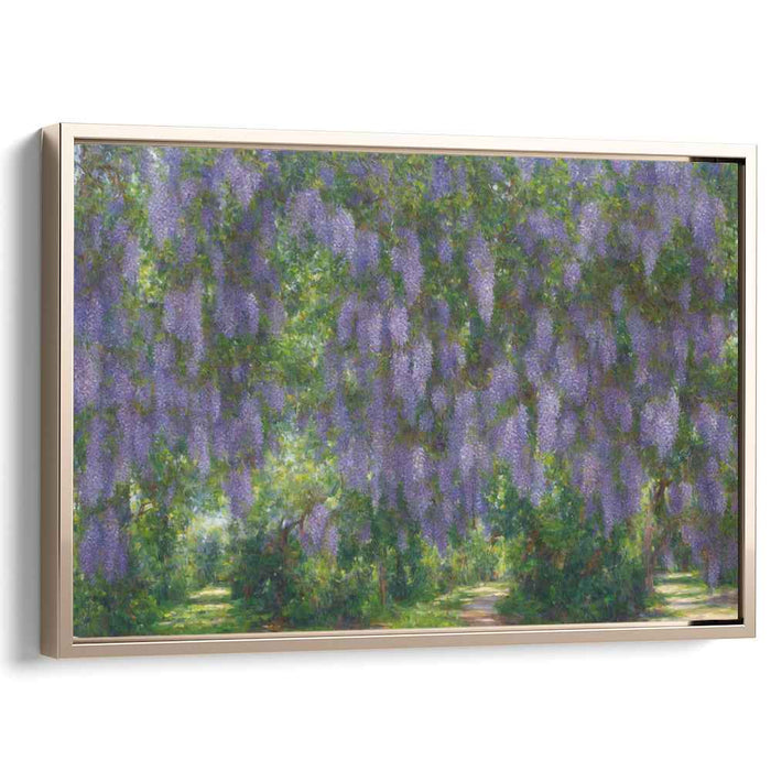 Scented Serenade: Lavender Wisteria Canvas Art Print