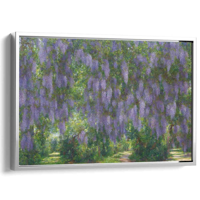 Scented Serenade: Lavender Wisteria Canvas Art Print