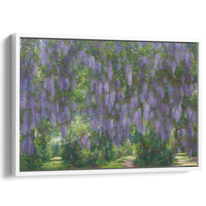 Scented Serenade: Lavender Wisteria Canvas Art Print
