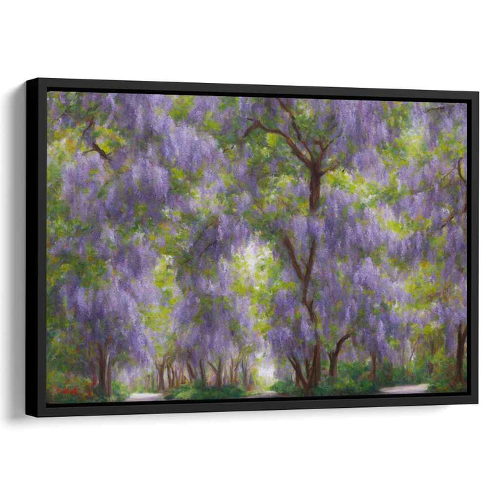 Silent Woodland Canvases: Serene Impressionist Forest Canvas Art Print