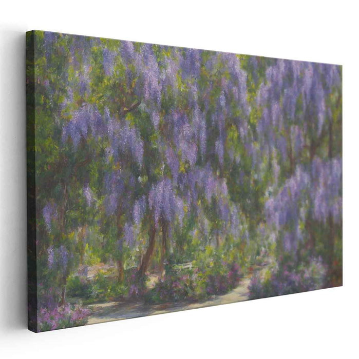 Brushstrokes In Bloom: Impressionist Garden Canvas Art
