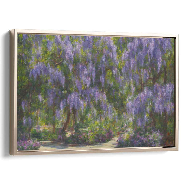 Brushstrokes In Bloom: Impressionist Garden Canvas Art