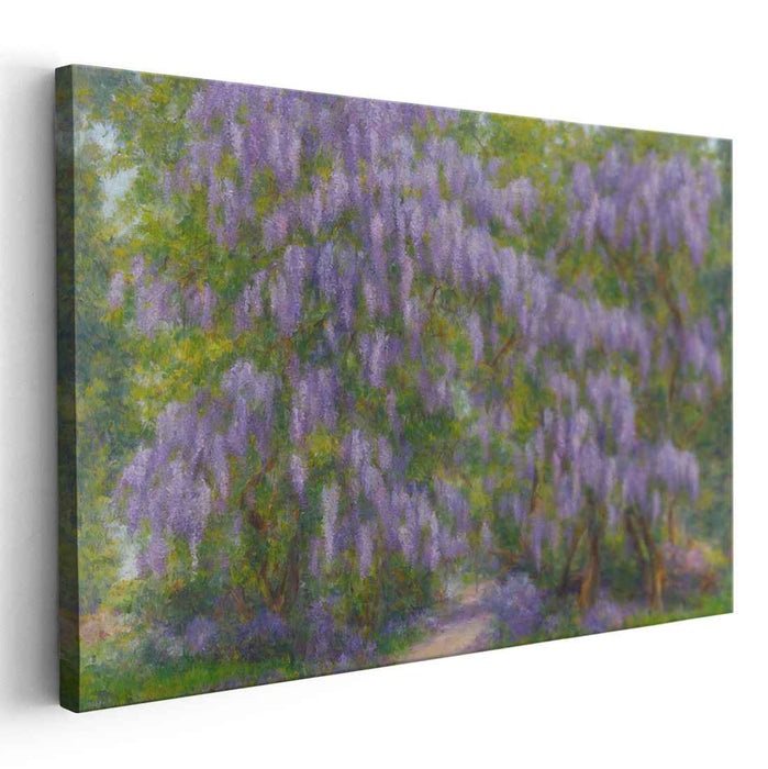Fields of Lavender: Impressionist Landscape with Lavender Blooms