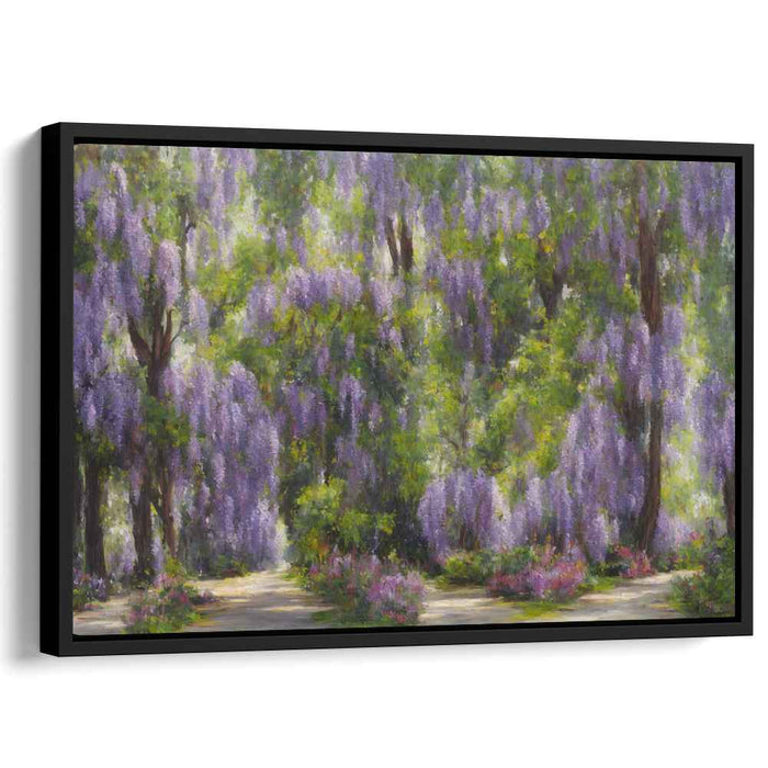 Whispers of Verdant Hue: A Lush Impressionist Landscape Canvas Art