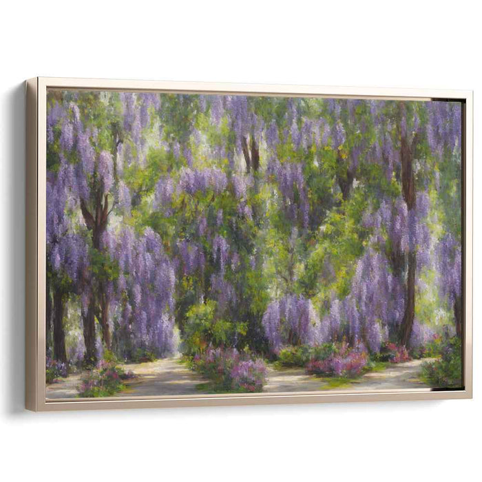 Whispers of Verdant Hue: A Lush Impressionist Landscape Canvas Art