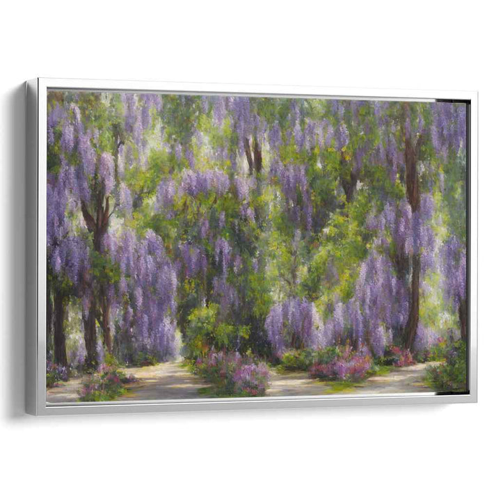 Whispers of Verdant Hue: A Lush Impressionist Landscape Canvas Art