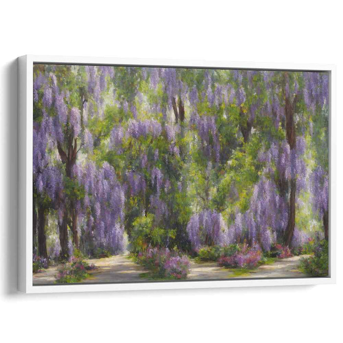 Whispers of Verdant Hue: A Lush Impressionist Landscape Canvas Art