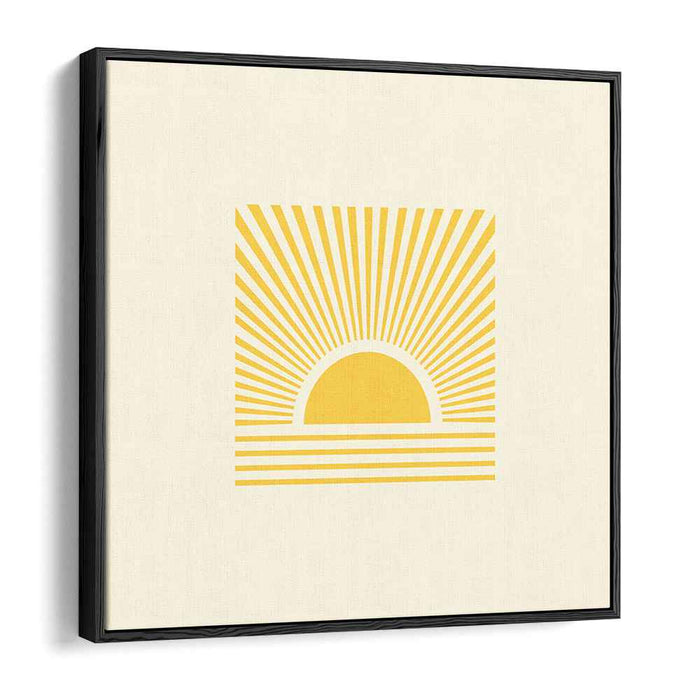 Dawn's Essence: Minimalist Sunrise Canvas Art Print