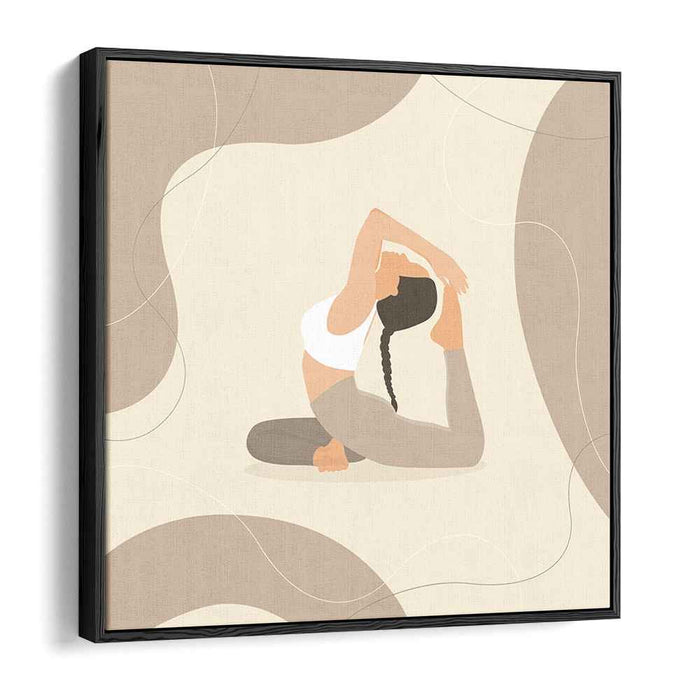 Gossamer Whispers: Minimalist Feminine Grace Canvas Art Print