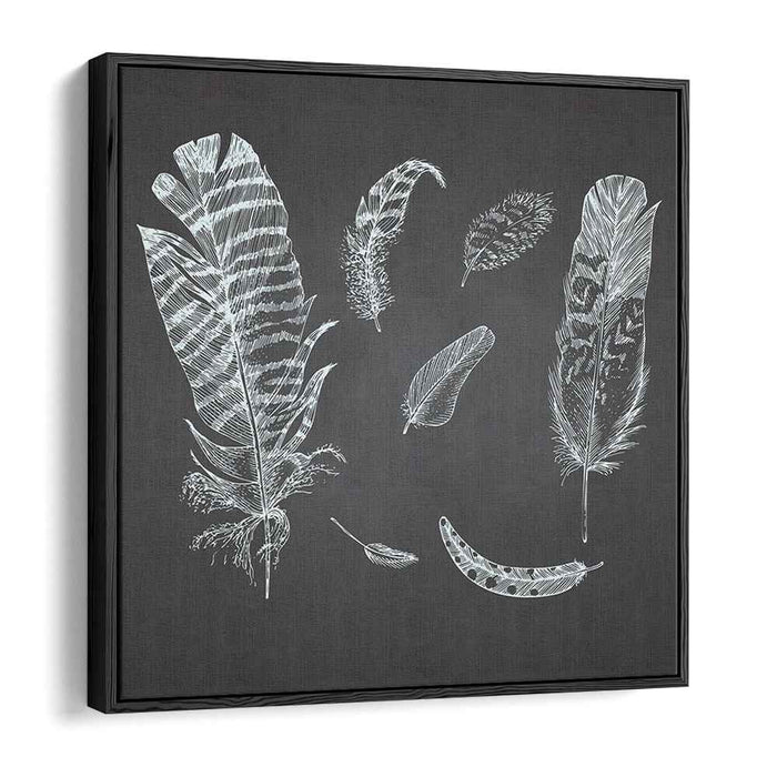 Inky Constellations Dance: Detailed Pen and Ink Illustration on Dark Canvas