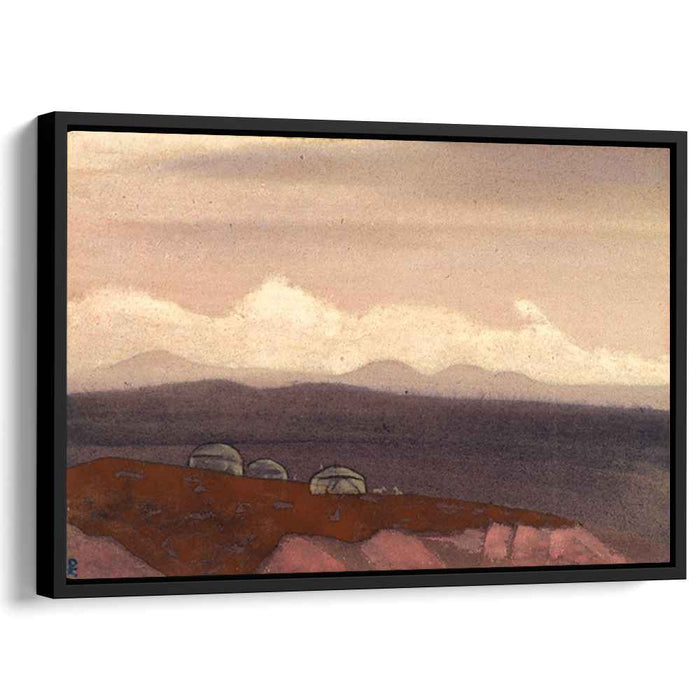 Mongolian yurtas (1936) by Nicholas Roerich