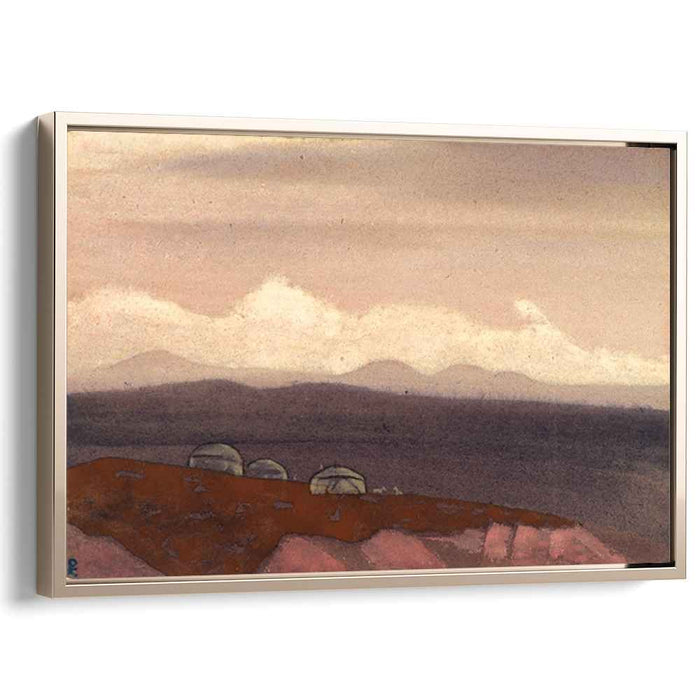 Mongolian yurtas (1936) by Nicholas Roerich