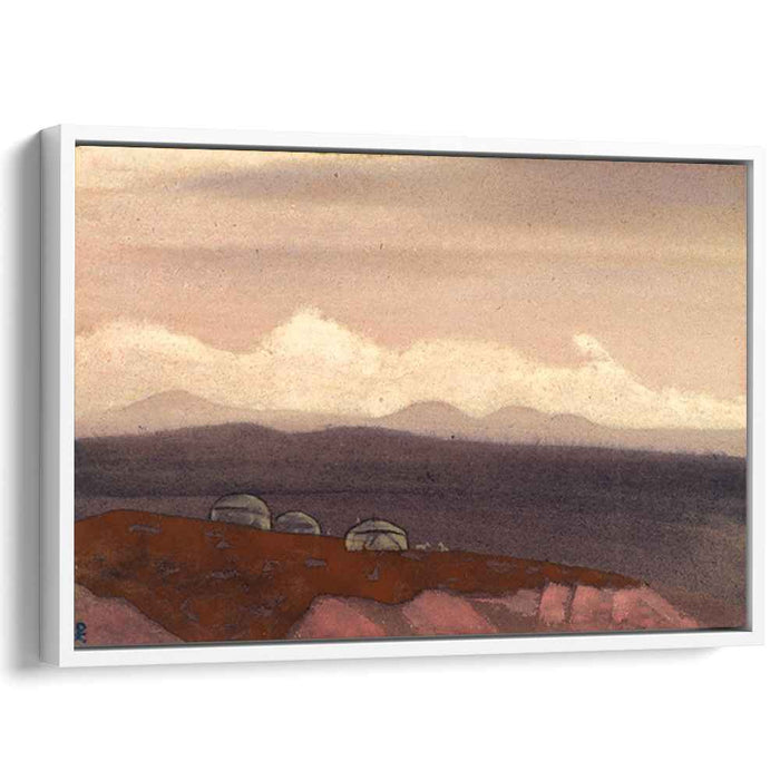 Mongolian yurtas (1936) by Nicholas Roerich