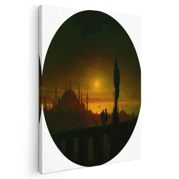 Moonlit night beside the sea (1847) by Ivan Aivazovsky