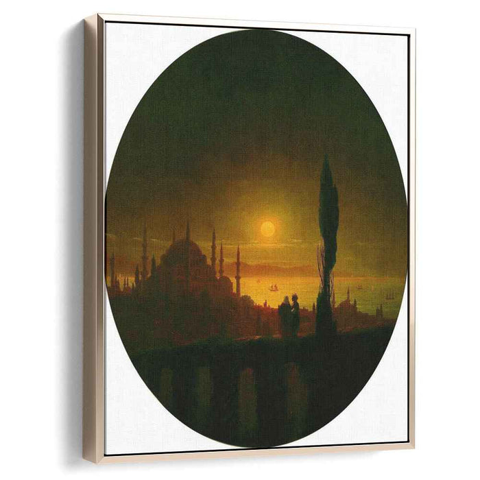 Moonlit night beside the sea (1847) by Ivan Aivazovsky