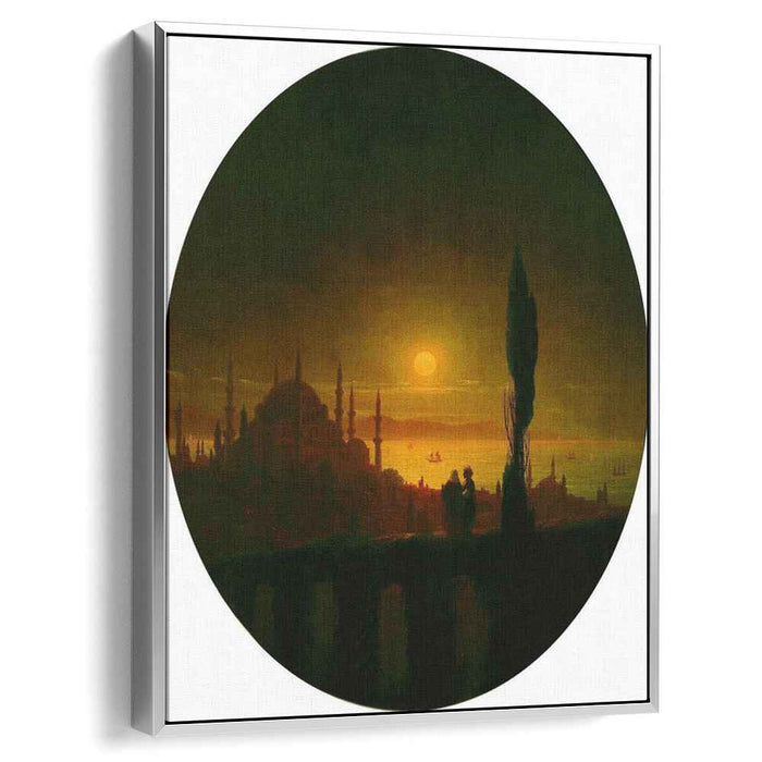 Moonlit night beside the sea (1847) by Ivan Aivazovsky