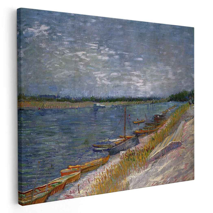 Moored Boats (1887) by Vincent van Gogh