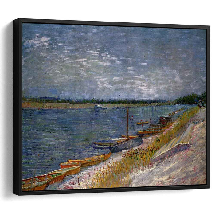 Moored Boats (1887) by Vincent van Gogh