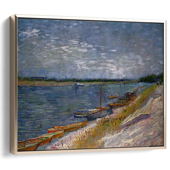 Moored Boats (1887) by Vincent van Gogh