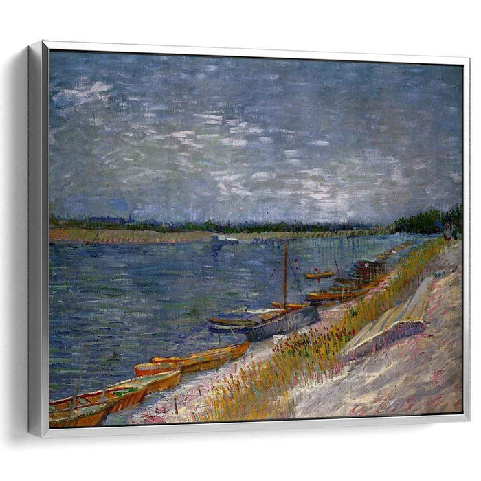 Moored Boats (1887) by Vincent van Gogh