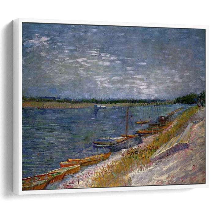 Moored Boats (1887) by Vincent van Gogh