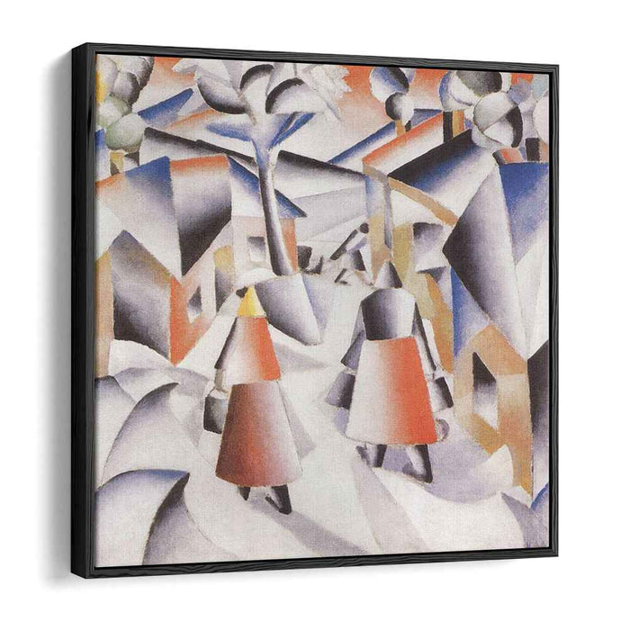 Morning in the Village after Snowstorm (1913) by Kazimir Malevich