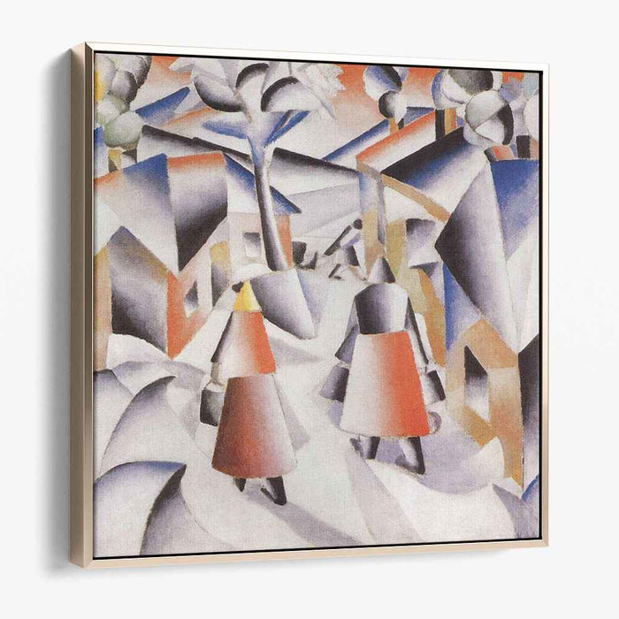 Morning in the Village after Snowstorm (1913) by Kazimir Malevich