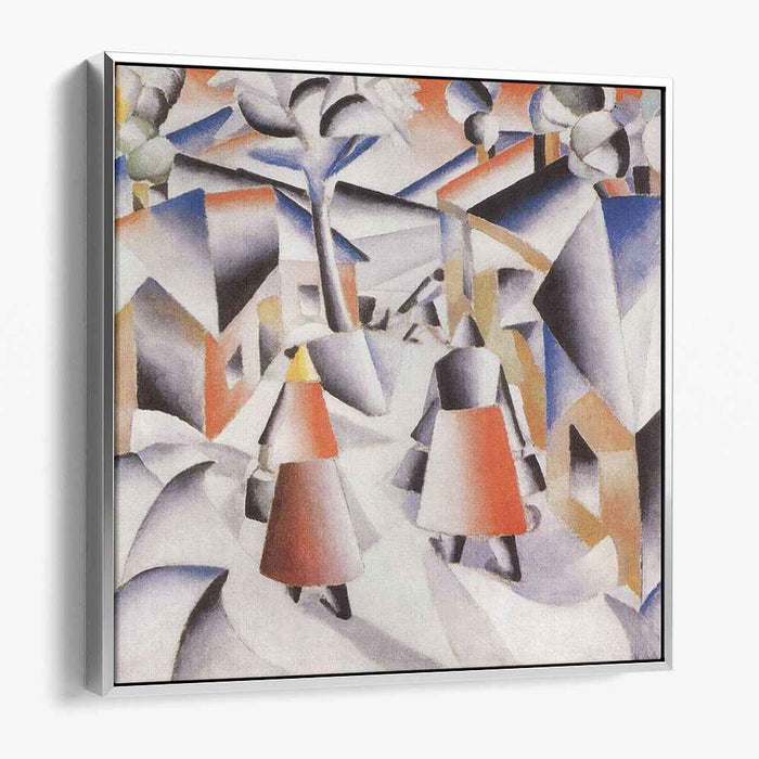 Morning in the Village after Snowstorm (1913) by Kazimir Malevich