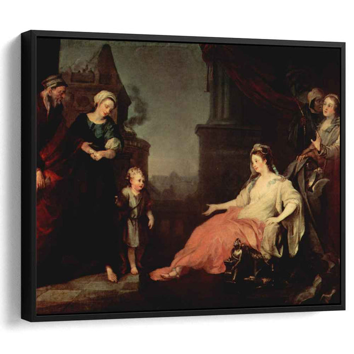 Moses Brought Before Pharaoh's Daughter (1746) by William Hogarth