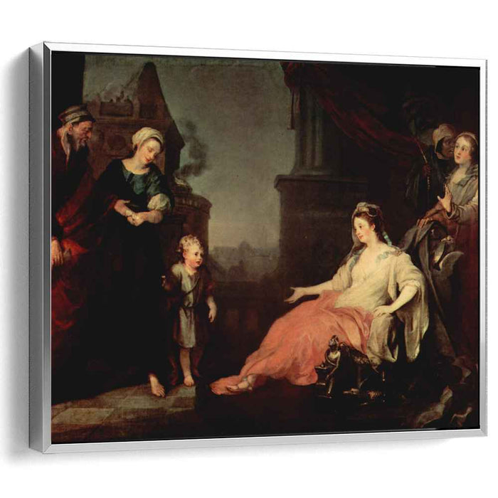 Moses Brought Before Pharaoh's Daughter (1746) by William Hogarth