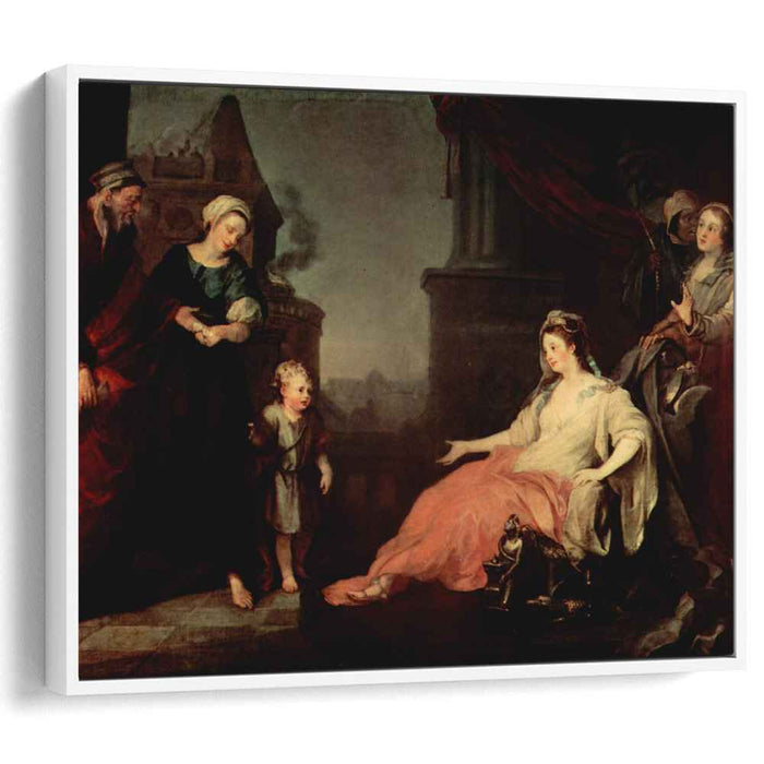 Moses Brought Before Pharaoh's Daughter (1746) by William Hogarth