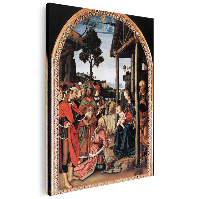 Moses's Journey into Egypt and the Circumcision of His Son Eliezer (detail) (1482) by Pietro Perugino