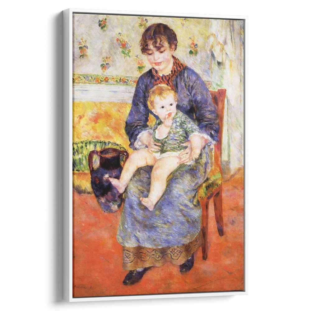 Mother and Child (1881) by Pierre-Auguste Renoir - Canvas Artwork