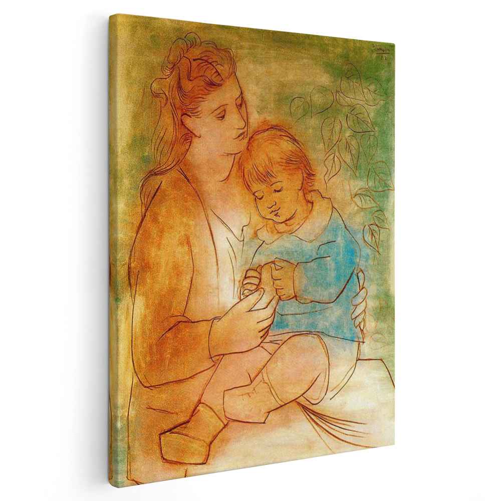 Mother and child (1922) by Pablo Picasso - Canvas Artwork — Kanvah
