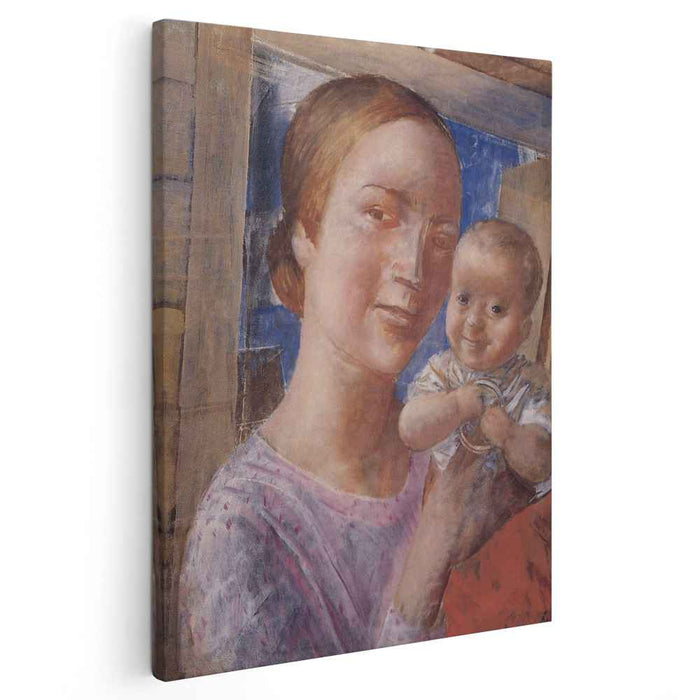 Mother and child (1927) by Kuzma Petrov-Vodkin