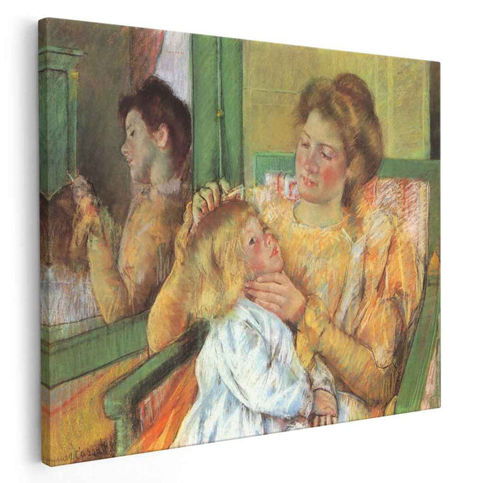 Mother Combing Her Child's Hair (1879) by Mary Cassatt