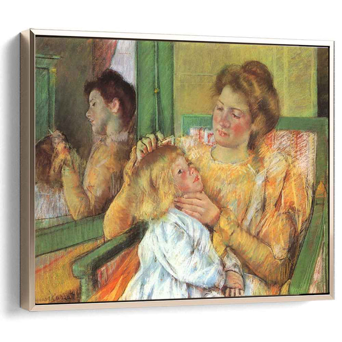 Mother Combing Her Child's Hair (1879) by Mary Cassatt