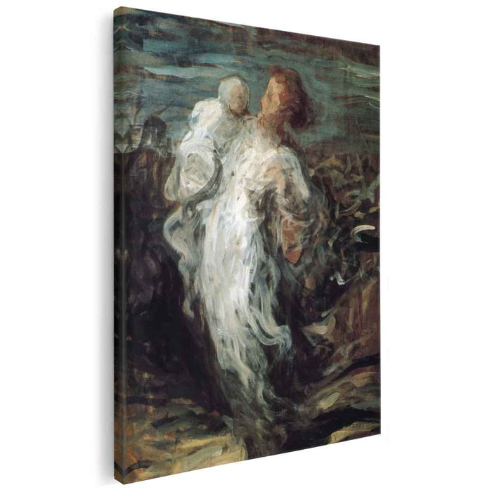 Mother with Child (1865) by Honore Daumier