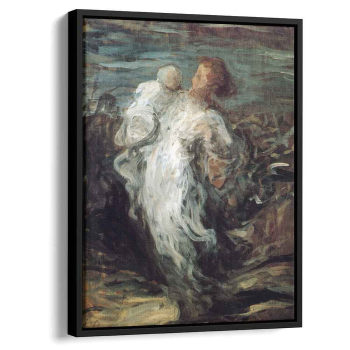 Mother with Child (1865) by Honore Daumier