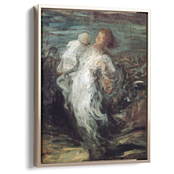 Mother with Child (1865) by Honore Daumier