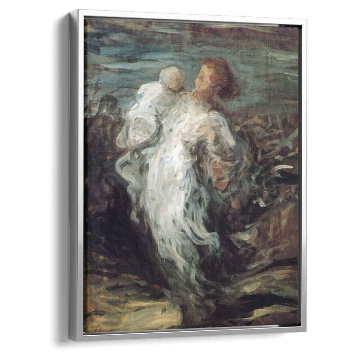 Mother with Child (1865) by Honore Daumier