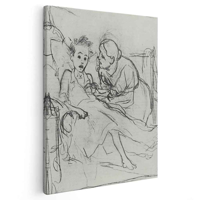 Mother with sick child (1878) by Vasily Perov