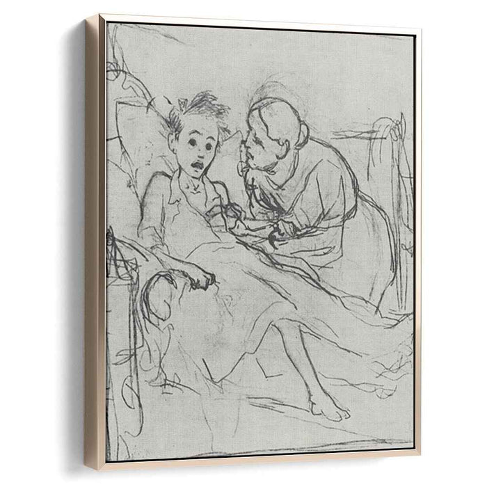 Mother with sick child (1878) by Vasily Perov