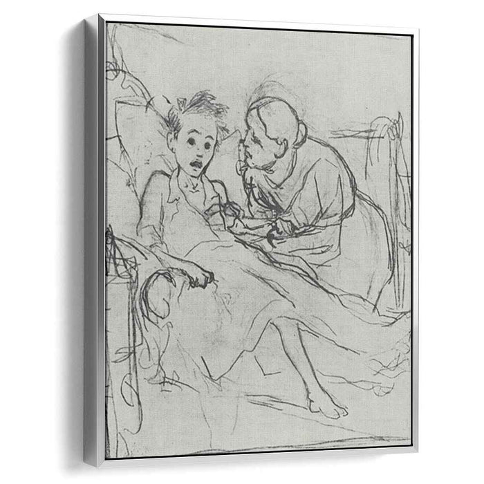 Mother with sick child (1878) by Vasily Perov