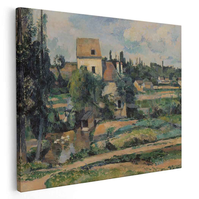 Moulin de la Couleuvre at Pontoise (1881) by Paul Cezanne