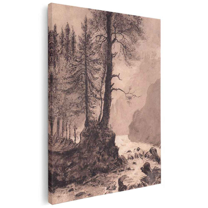 Mountain River (1886) by Ivan Shishkin