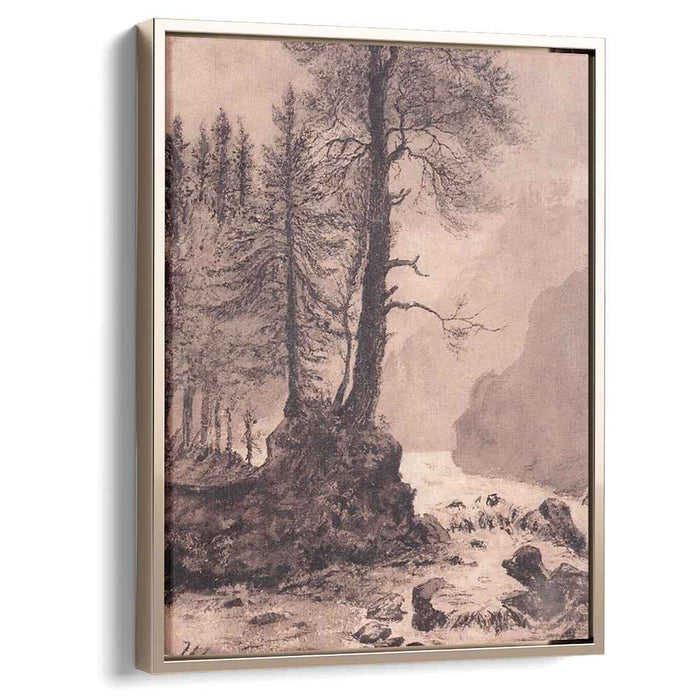 Mountain River (1886) by Ivan Shishkin